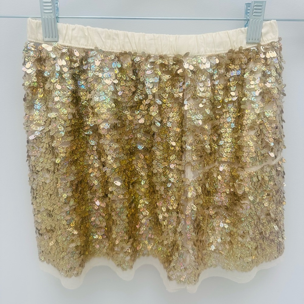 Crewcuts Gold Sequin Skirt